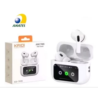Fone de Ouvido Bluetooth TWS 5.3 Sem Fio Kaidi KD-7019 ANC Compatível Android iPhone AirPods ( 3° Geração)