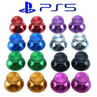 Par de Capa Botões Analógicos de Metal Aluminio para Controles Dualsense PS5