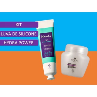 Kit Luva de silicone e Hydra Power concentrado para os pés