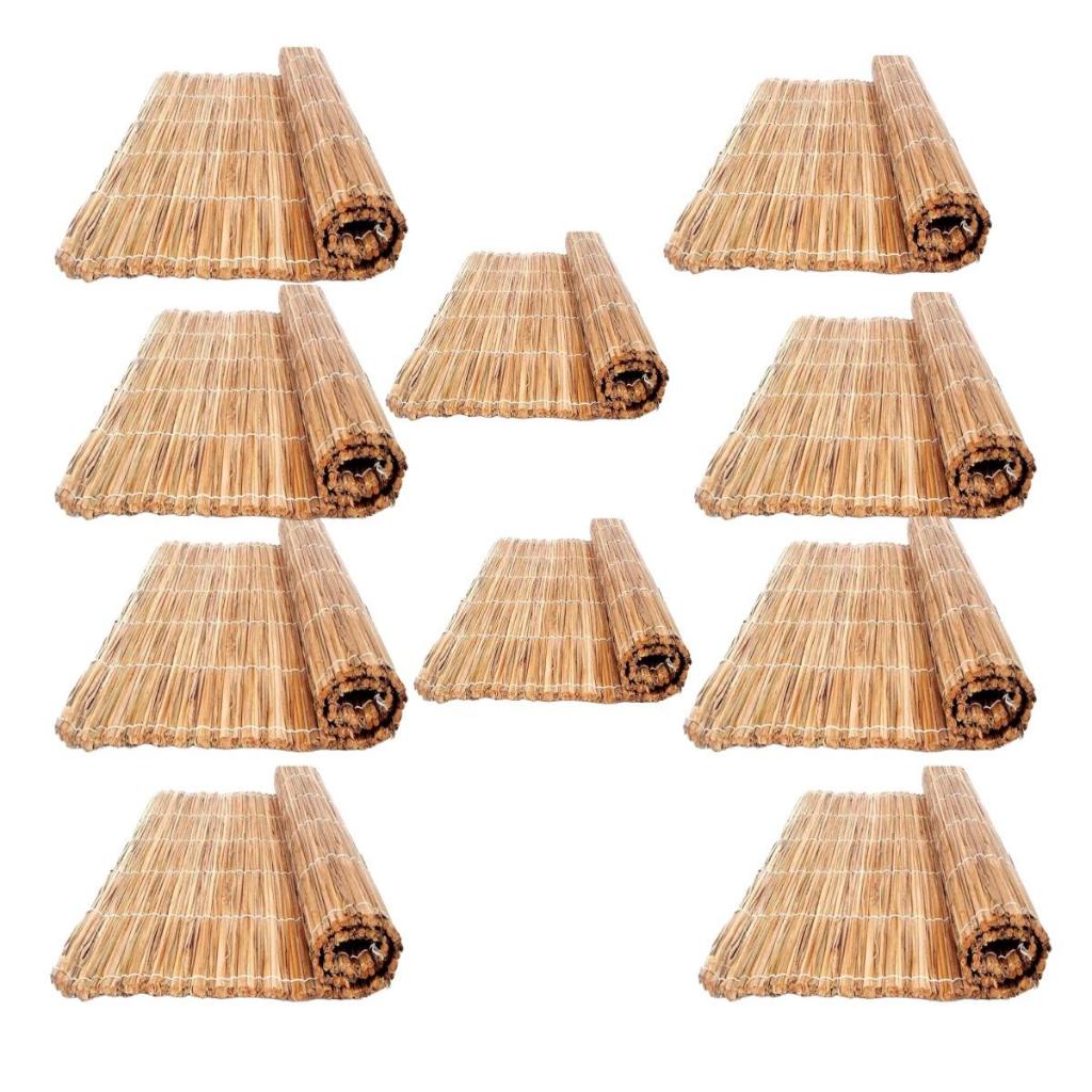 Esteiras taboa Kit pergolato decoração tatame Painel Palha Rústico Cabeceira
