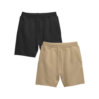 Kit 2 Short Moletinho Bermuda Masculino Lançamento Várias Cores