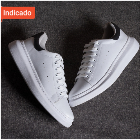 Tênis Casual Masculino Classico Queen Original Sapato Plataforma Adulto 5cm Maior