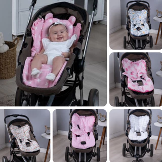 Capa de Carrinho Novo Colchonete de Bebê Universal Estampada e Lisa em Oferta na Shopee