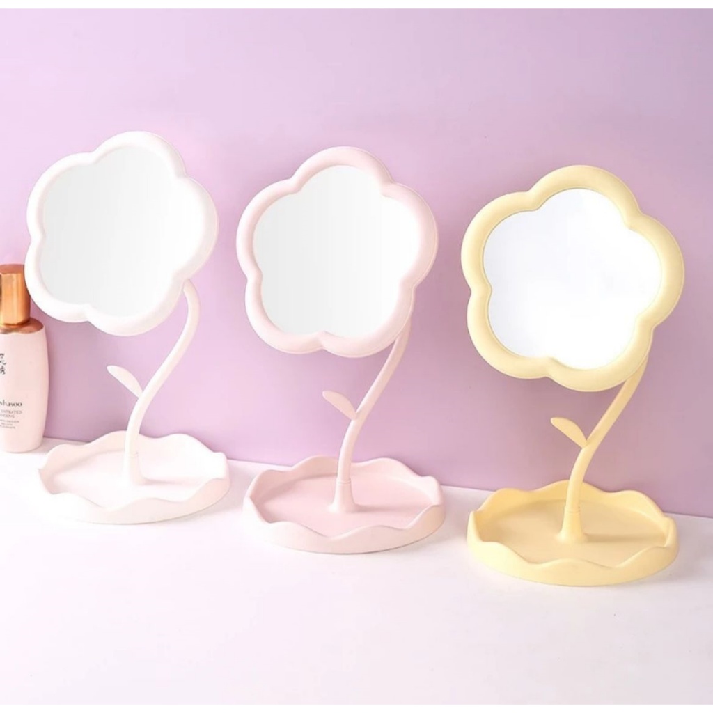 Espelho de mesa para maquiagem decorativo irregular FLOR 1024-148