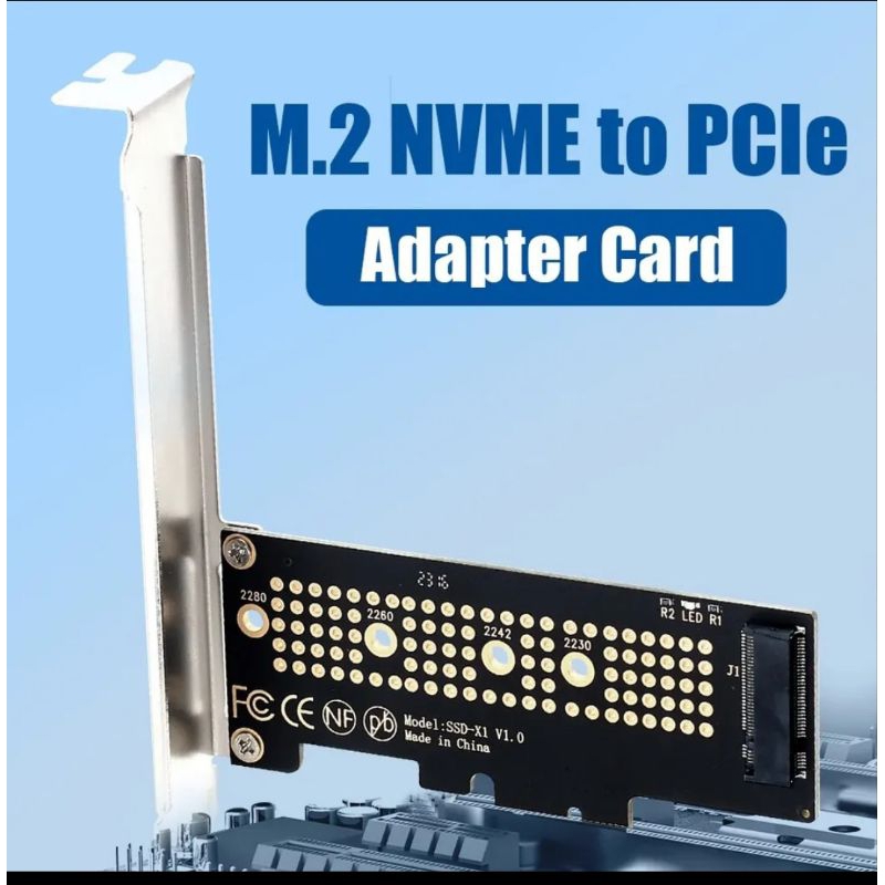 Adaptador SSD NVME PCI-E X1 FENVI compatível x.4 é x.3