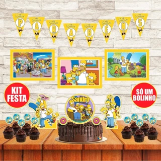 Kit Só Um Bolinho Simpsons Para Aniversário