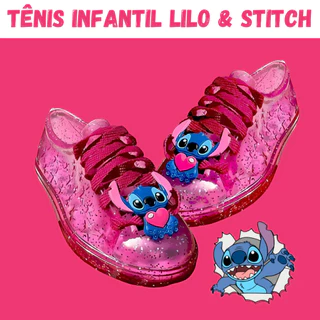 Tênis Infantil Stitch Menina 25 Ao 32 Macio Confortável Calce Facil Lilo Antiderrapante Escola