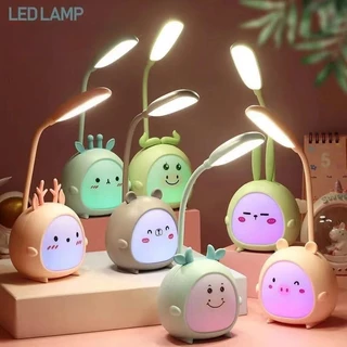 Abajur luminaria De Mesa Luz De Led Bateria Recarregavel Cabo USB Fofa