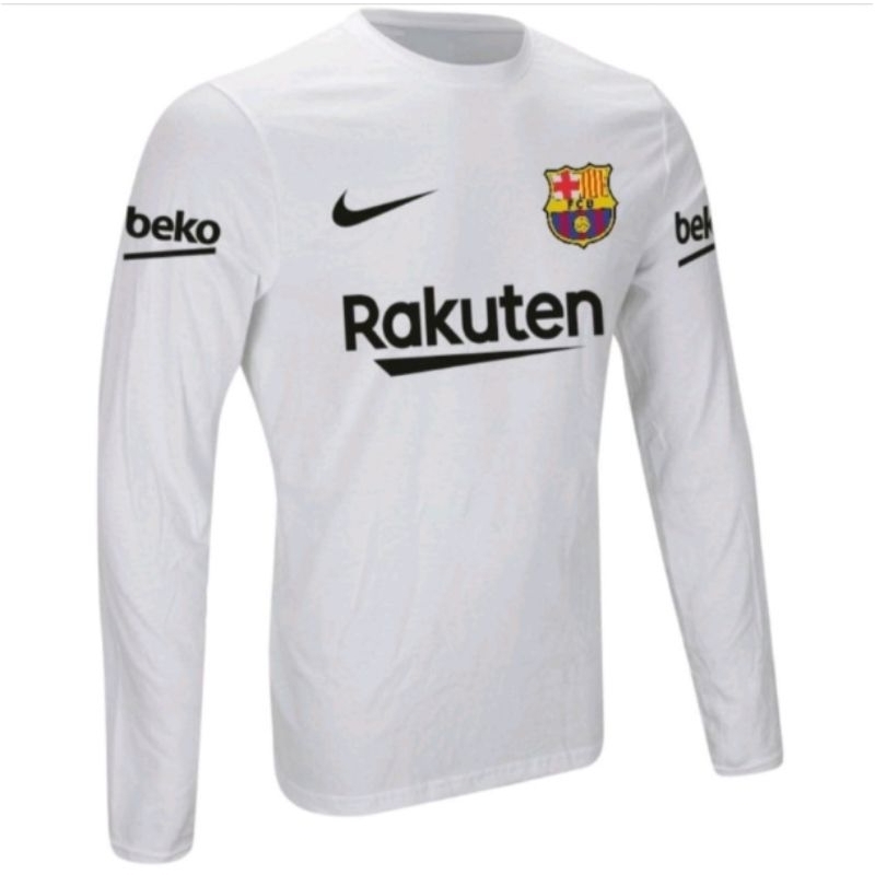 Camiseta de futebol time manga longa estampada