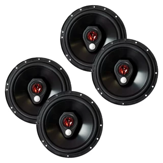 Kit Bomber Triaxial 4 Alto Falante 6 Pol 200w Rms 4 Ohms