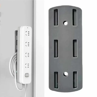 Suporte De Soquete Com Adesivo Painel Fixador De Fio Autocolante Para Escritório 9.8 X 4Cm Cinza em Oferta na Shopee