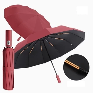 10 Hastes Guarda Chuva Automático Sombrinha Grande Proteção Solar UV Reforçado Dobrável Envio Imediato colorido