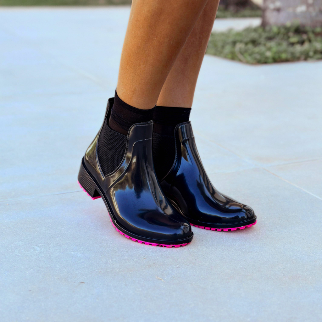 Bota Galocha Pink 33 ao 40 Plus Size Impermeável | Shopee Brasil