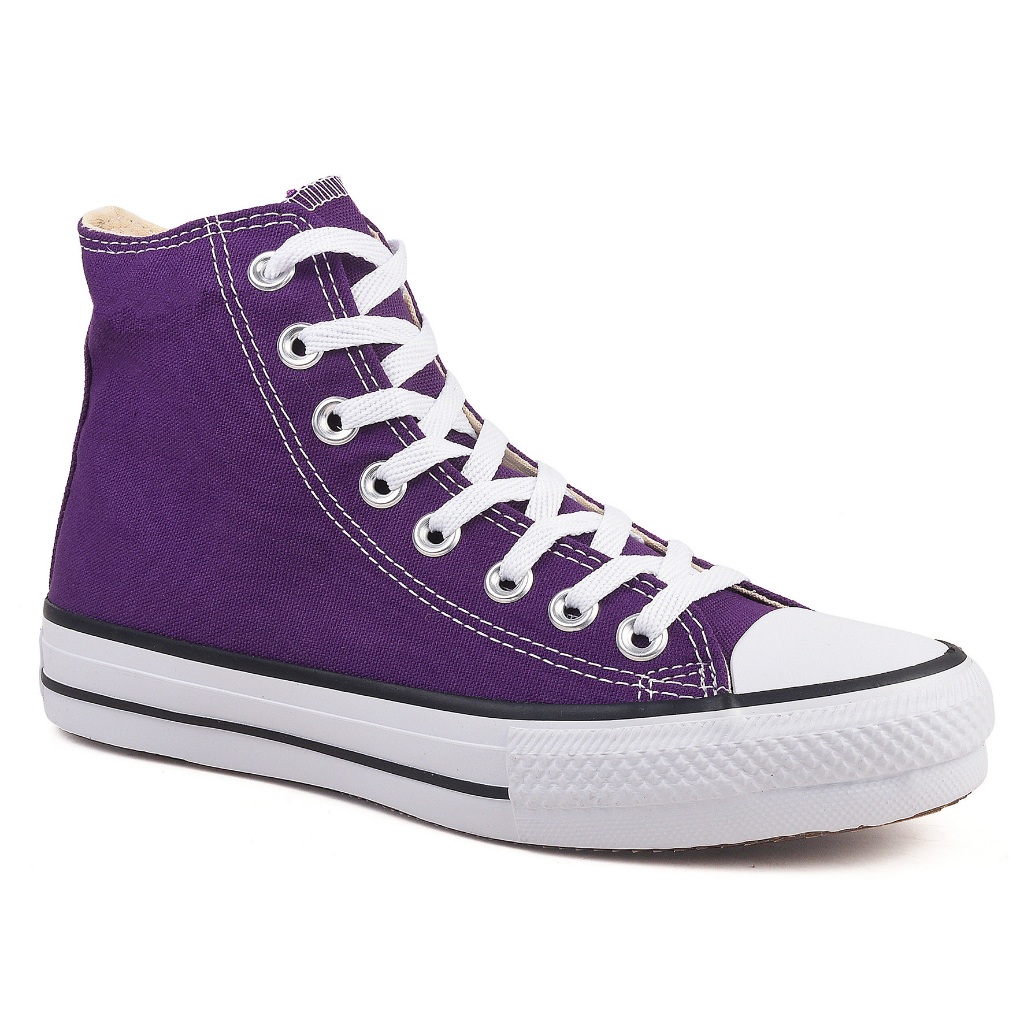 Tênis Cano Alto Médio Old Star Unissex All Promoção Roxo Violeta