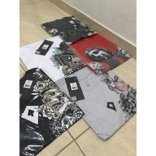 Kit 5 Camisas Masculina Malha 30.1 Camiseta Algodão Malha Premium Masculino Estampadas