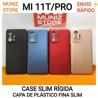 Capinha Mi 11T/Xiaomi 11 T Pro 5G Capa Slim Rígida Fininha Case Fina De Plástico Casca de Ovo