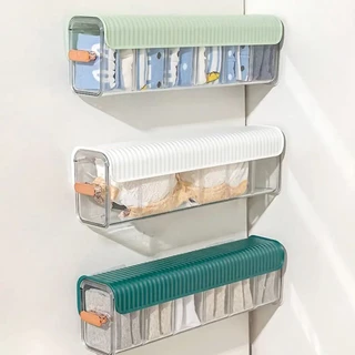 Kit Caixa Armazenamento Colmeia em Acrílico de Parede para Roupas Intimas com 6 Divisórias
