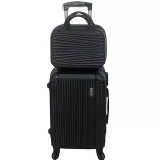 kit De Mala De Bordo + Frasqueira, Alto Qualidade, Rodinhas 360', Cadeado,ABS,envia rapitao em Oferta na Shopee