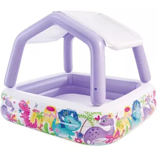 Piscina Inflável Infantil Lazer Cobertura Removível 295L Intex