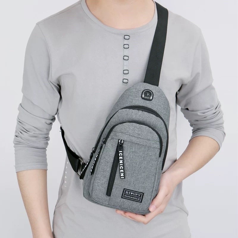 Bolsa Mochila De Peito Transversal Masculina