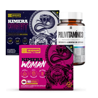 Kit Termogênico Kimera Woman + Kimera Night + Polivitaminico - Iridium Labs