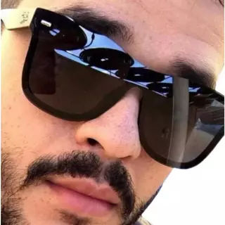Óculos de Sol Masculino Preto Lentes Espelhadas Verão Praia Escuro Com Proteção UV 400 Oferta Seven