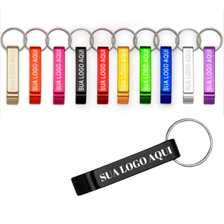 10/15/20/30/50/100 Chaveiros Abridor Personalizado Brindes Para Sua Empresa Marca Logotipo Gravado