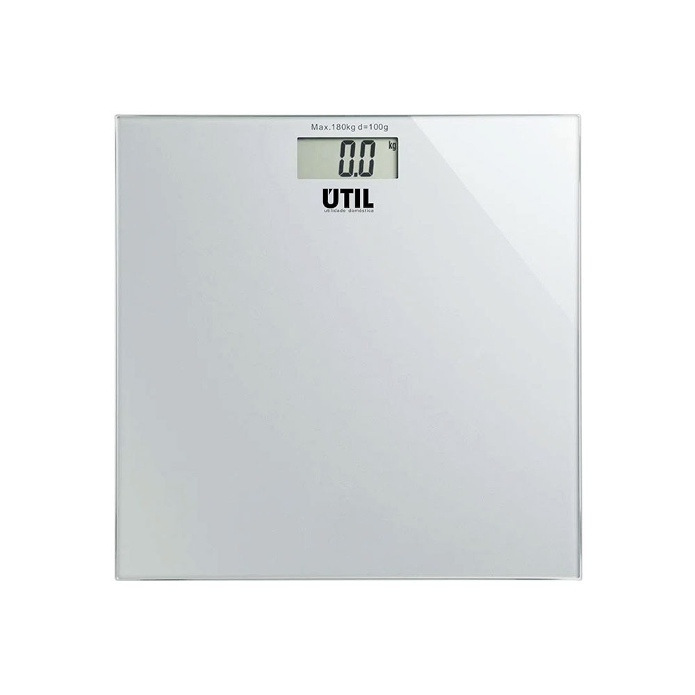 Balança Digital Suporta até 180kg p/ Banheiro Corporal Display em LCD ...