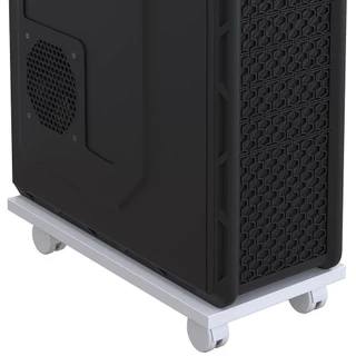 Suporte Para CPU Com Rodizios Branco