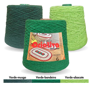 Kit 3 Unidades Barbante Criativa 500g N.º 6 Cores Predefinidas em Oferta na Shopee