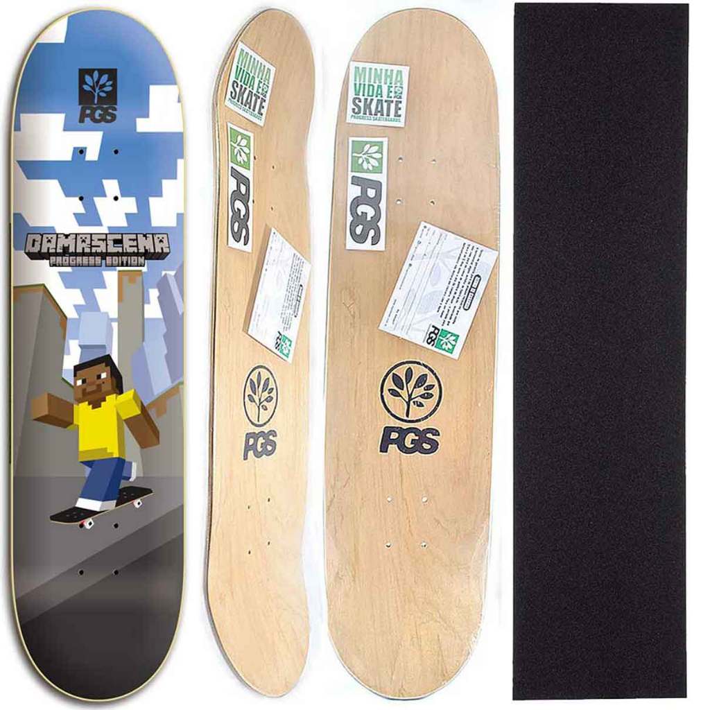 Shape para skate Profissional De marfim com Lixa Grátis