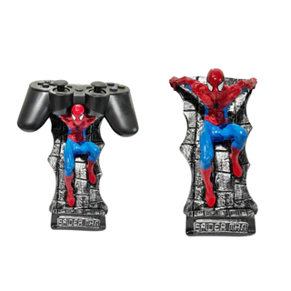 Boneco e Suporte Homem Aranha (Spider Man) em resina