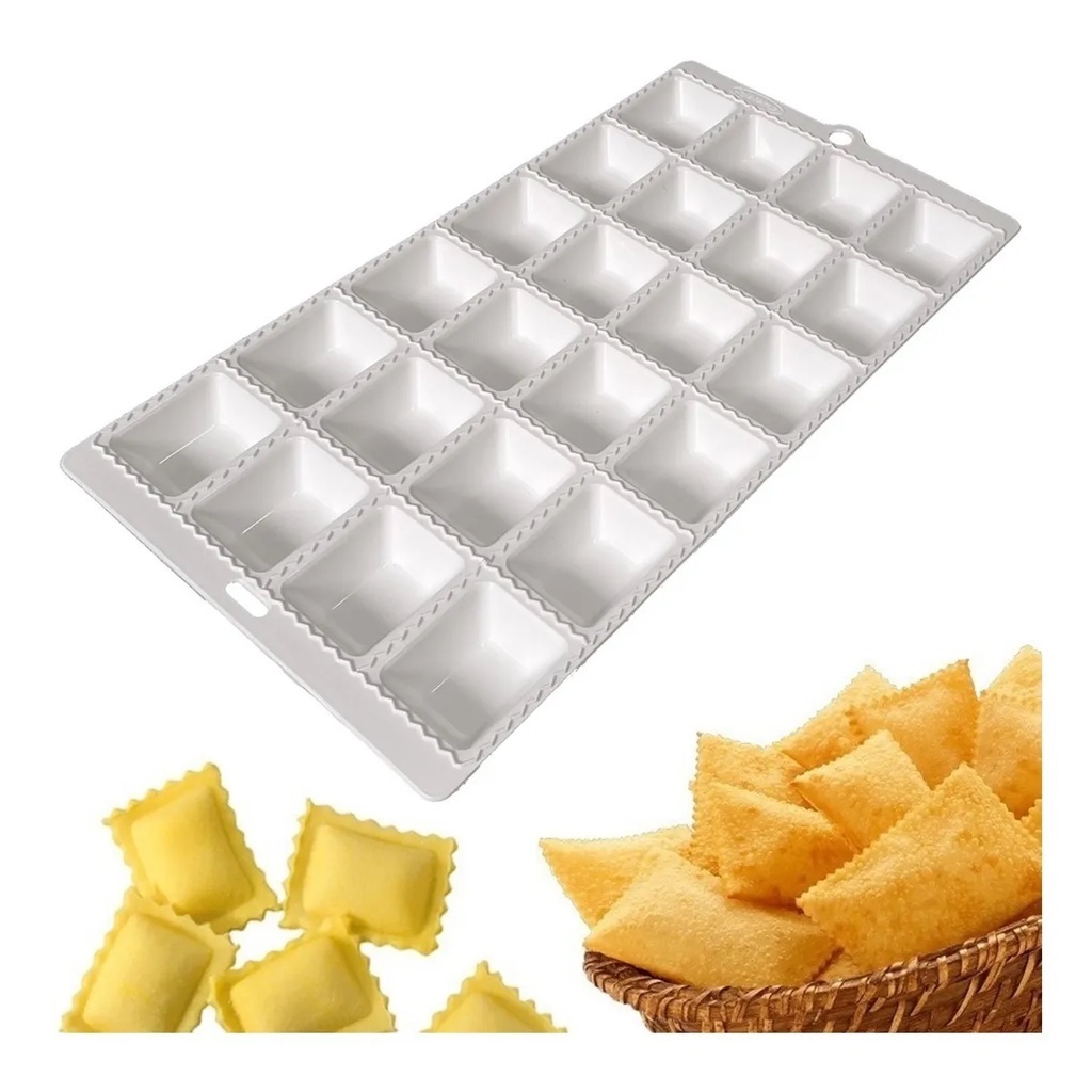 Forma Ravioli E Mini Pastel - 24 cavidades | Shopee Brasil
