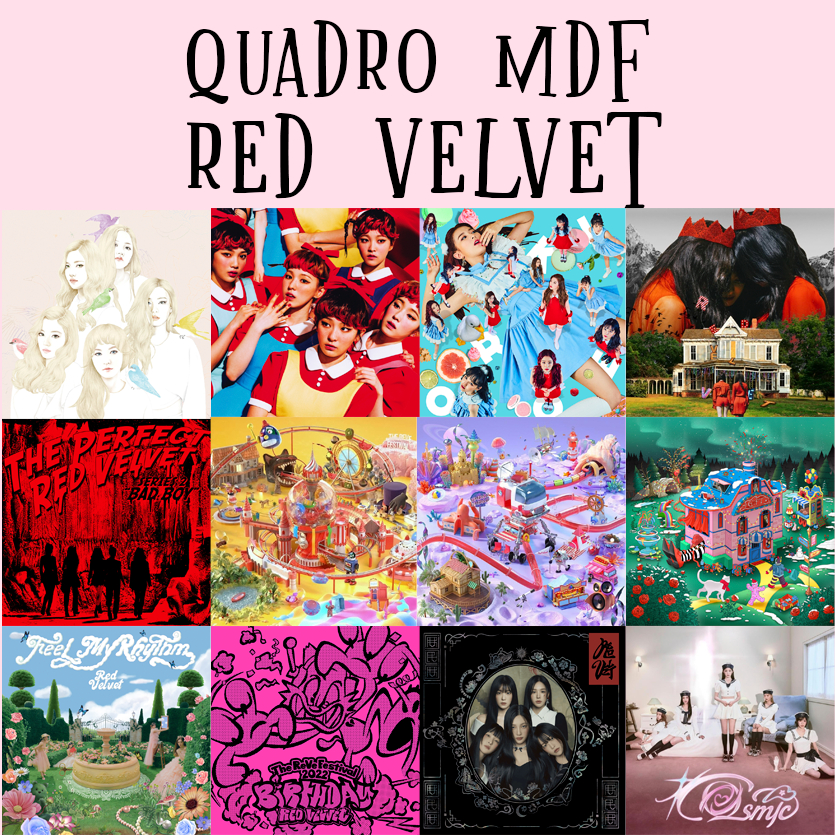 Quadro Mdf Album Red Velvet Kpop - 20x20cm | Shopee Brasil