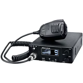 Rádio PX MegaStar MG57 343 Canais AM / FM / PA - Preto