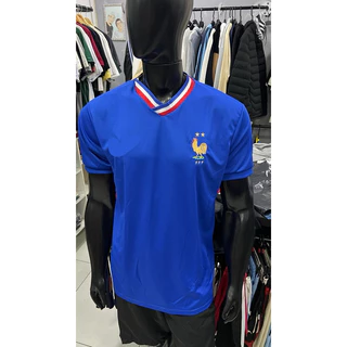 Camisa de time de futebol 2024 seleção AZUL FRANÇ