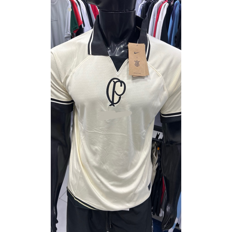 Camisa de futebol 2023 CP bege