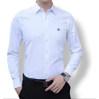 Camisa Social Masculina BRANCA Manga longa Slim Fit PREMUIM