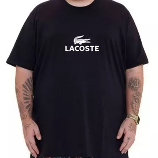 Camiseta Masculina Plus Size Para Gordo Obeso G1 AO G5 L.A.C.O.S.T.E Linha Premium