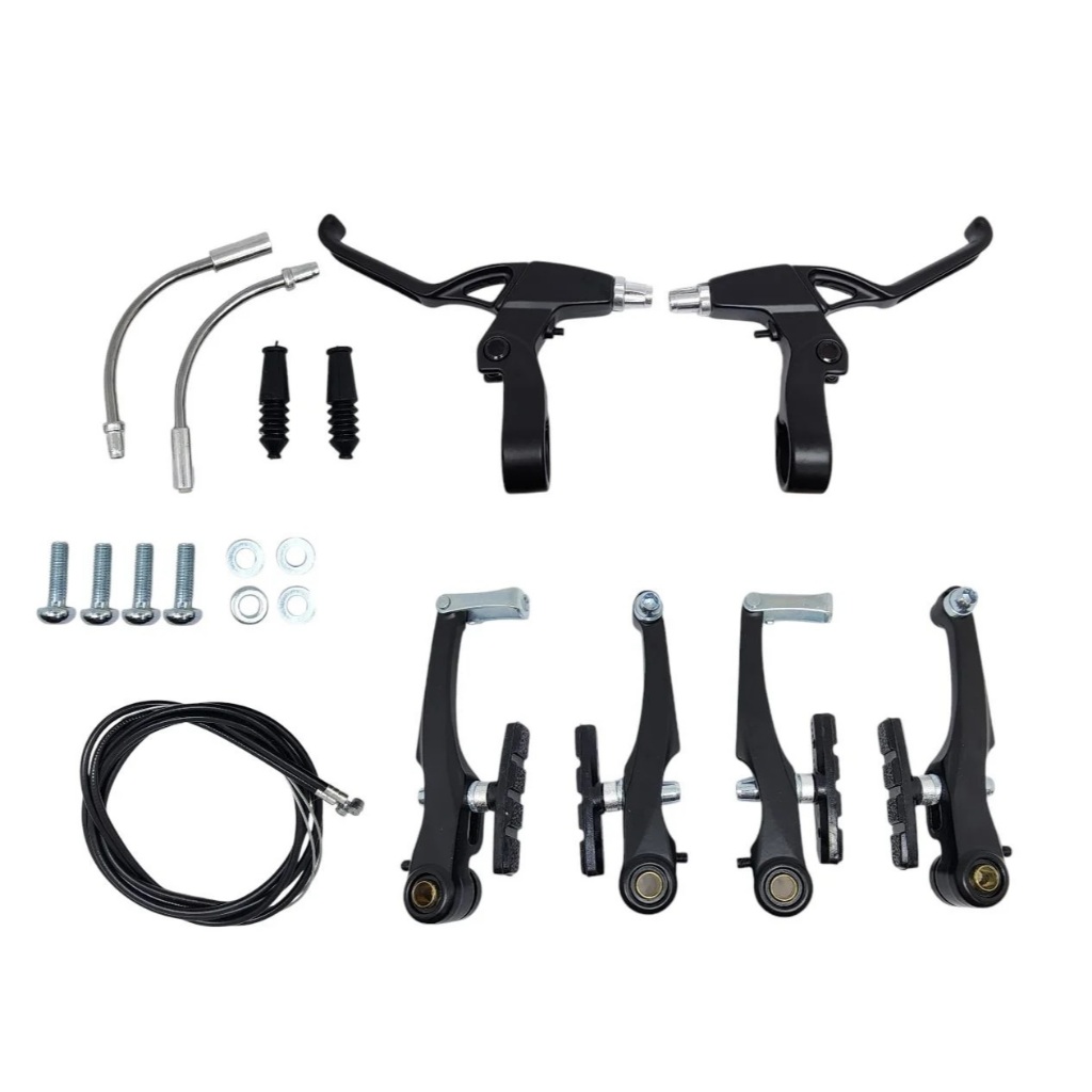 Kit Completo Freio V-Brake GTA Alumínio Preto para Bicicletas Aro 20-29 ...