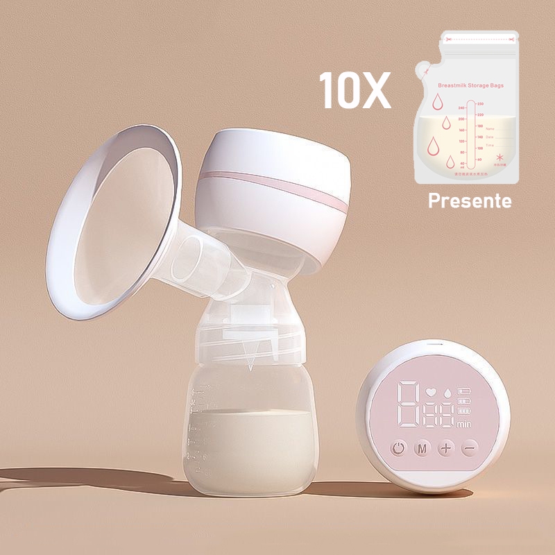 Bomba De Leite Elétrica Portátil De Alta Sucção/10pcs Saco De Armazenamento De Leite