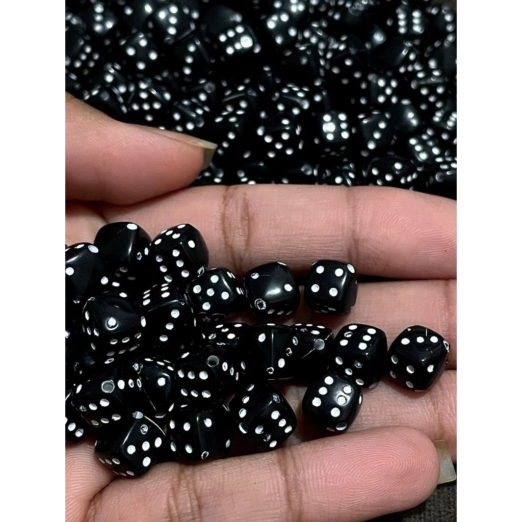 Entremeio Dadinhos Preto Com Branco 8mm