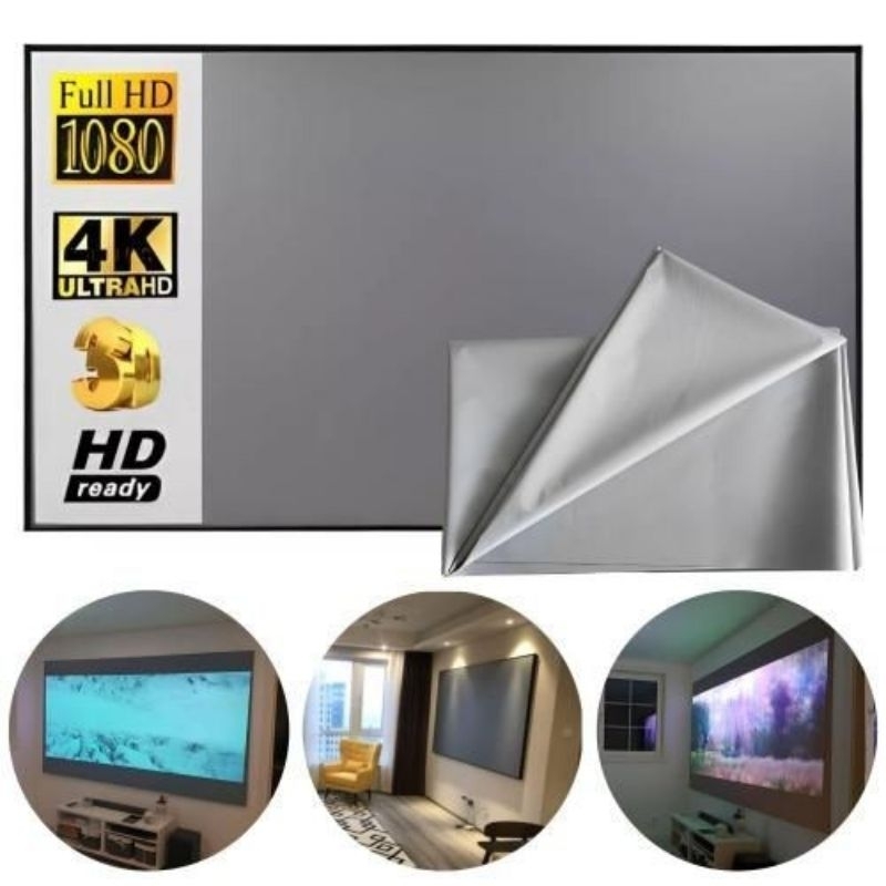 Tecido refletivo cinza / tela para projetor cinza refletiva | Shopee Brasil