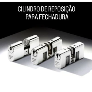 Cilindro 3F Miolo De Reposição Fechadura Externa Modelos Variados (3F, Aliança, Hela, Haga, Stam, Soprano, MGM)