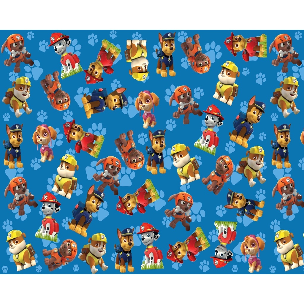 Sintético Doll Estampado - Patrulha Canina - Fundo Azul - 0,50 x 1,38 ...