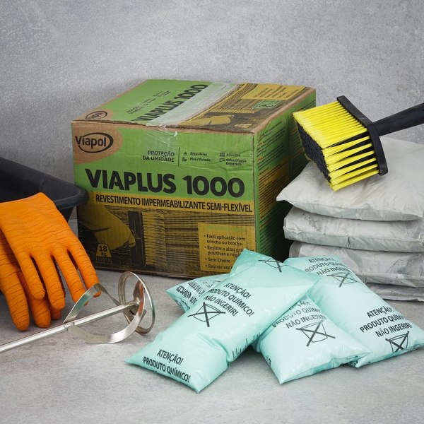 Viaplus 1000 Revestimento Impermeabilizante 18kg - Viapol | Shopee Brasil
