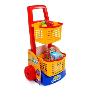 Carrinho De Compras Supermercado Infantil Mobi Car - Usual Brinquedos