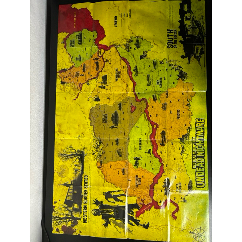Poster e Mapa Red Dead Redemption Undead Nightmare | Shopee Brasil