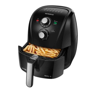 Air Fryer/Fritadeira Elétrica Mondial 4,0L 1500W AFN-40-FB Painel Analógico