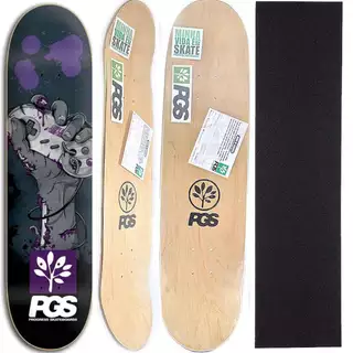 Shape de Skate profissional 8.0 Marfim com lixa grátis